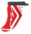 Custom Quad CENTER Fins Red (2pcs) - MFC Finnen SET