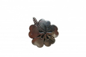 Einzel Hibiscus Blume Decal 3 D Glider - Autoemblem