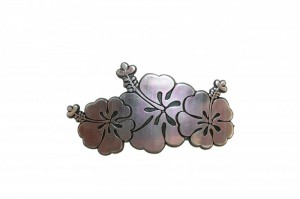 Drei Hibiscus-Blumen Decal 3 D Glider - Autoemblem