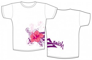 Naish Girls T-Shirt  Flower  - White